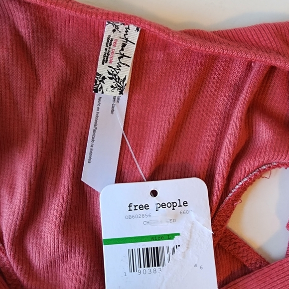 Free People Up And Around Bodysuit Cherry Red - Picture 9 of 9